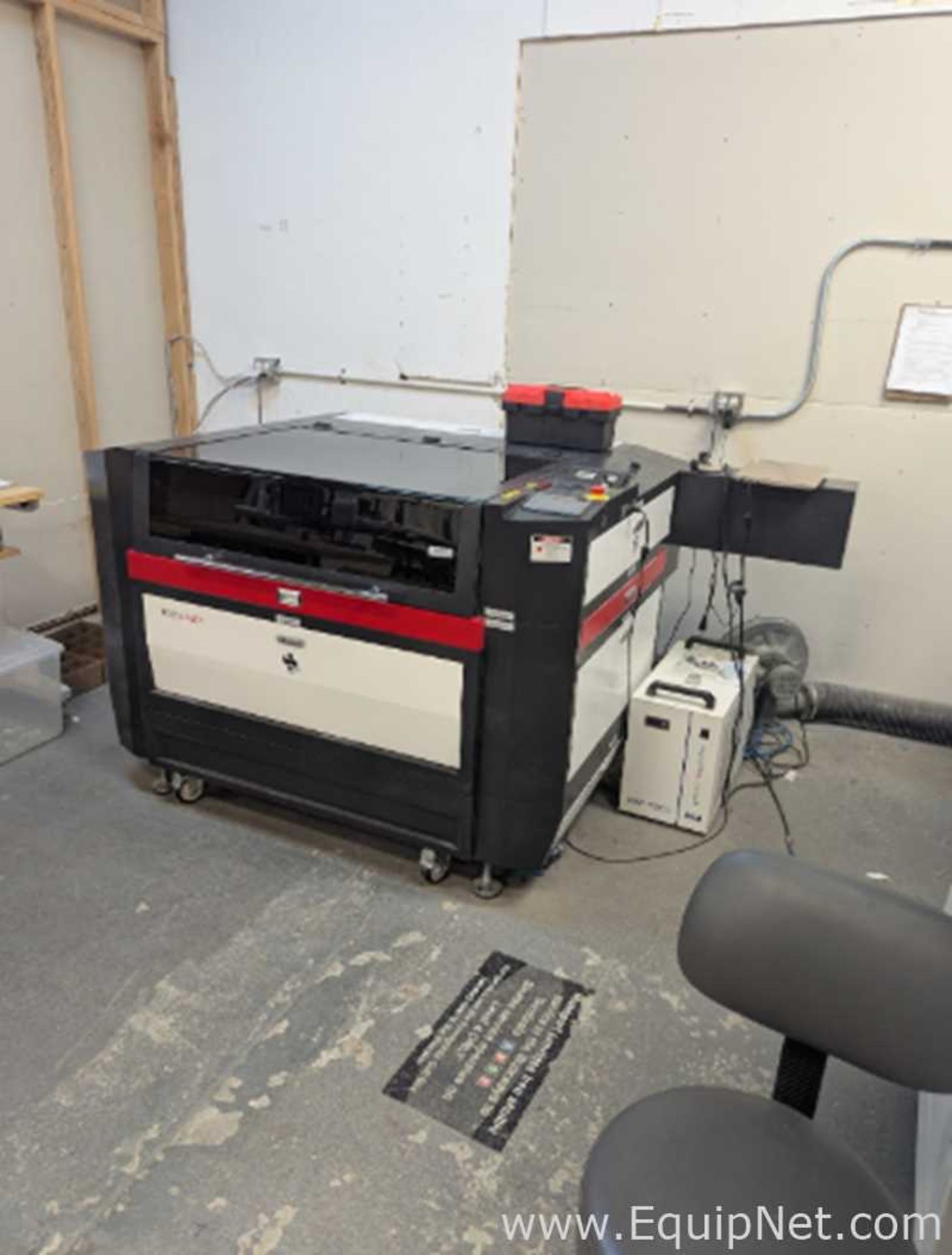 HP-2440 CO2 Laser Cutter and Engraver with S and A CW-5200 Industrial Water Chiller
