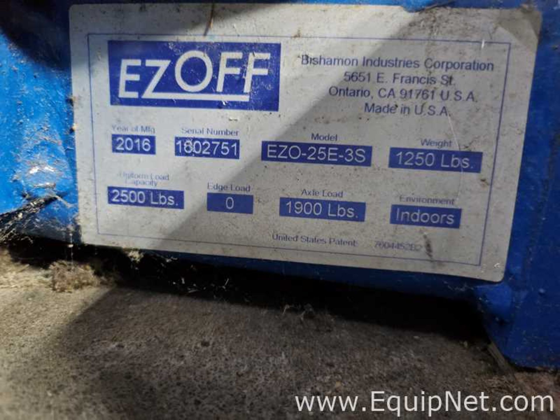 Bishamon lndustries Corporation EZO-25E-3S Lift - Image 4 of 4