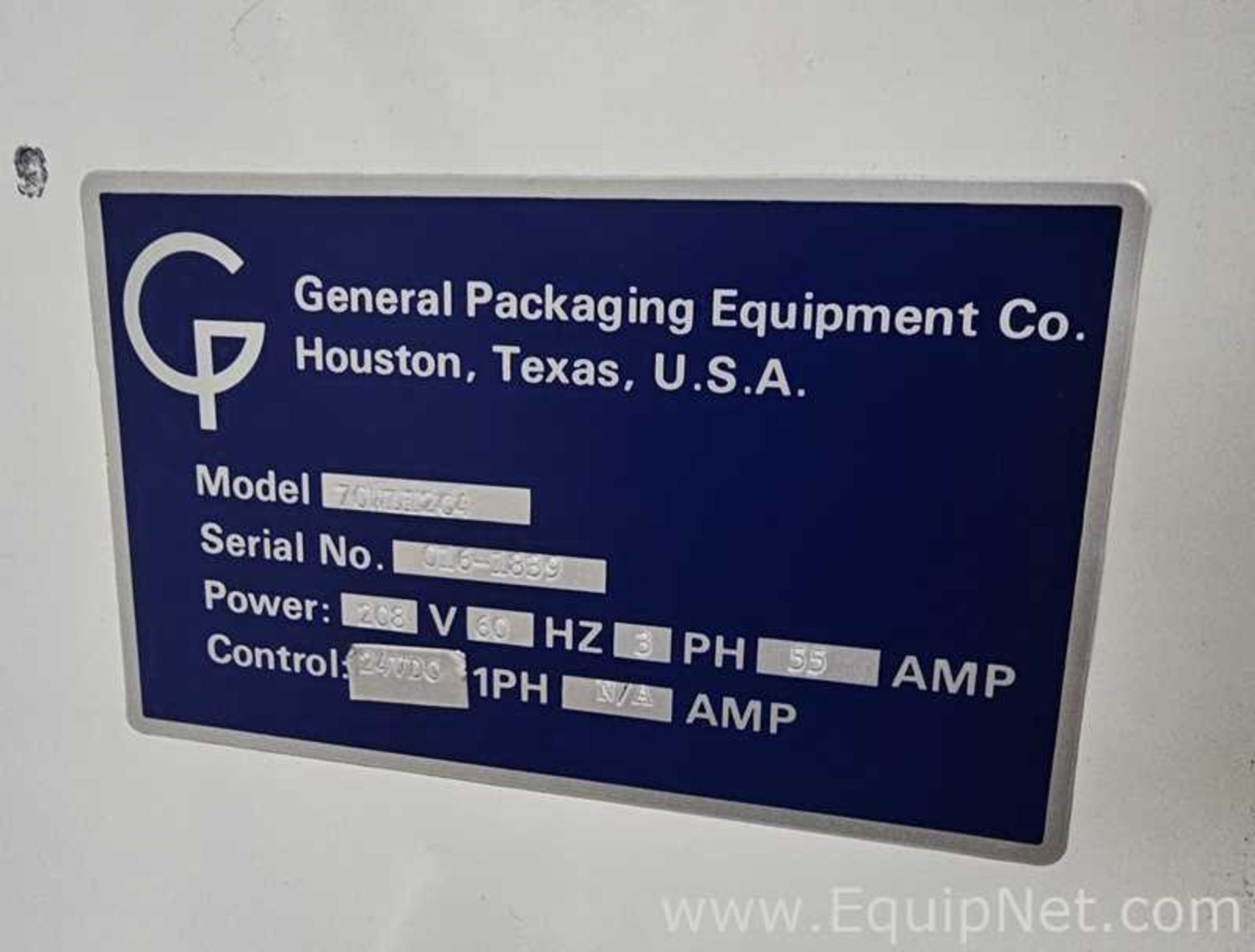 General Packaging Equipment 70WL12C4 Vertical Form Fill Seal Machine - Image 2 of 7