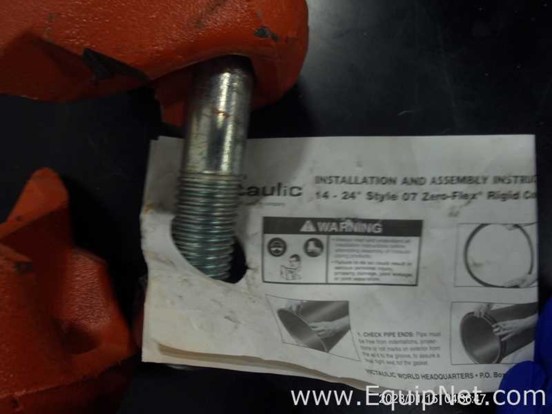 Lot Of 2 Victaulic 14-24 Inches Style 07 Zero-Flex Rigid Couplings