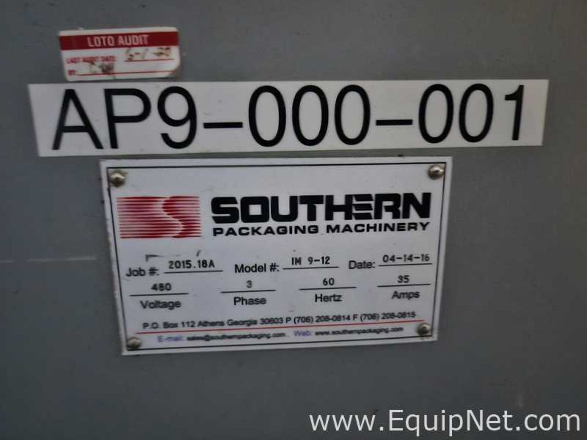 Benchmark Automation Co IM 9-12 Horizontal Form Fill Seal Machine