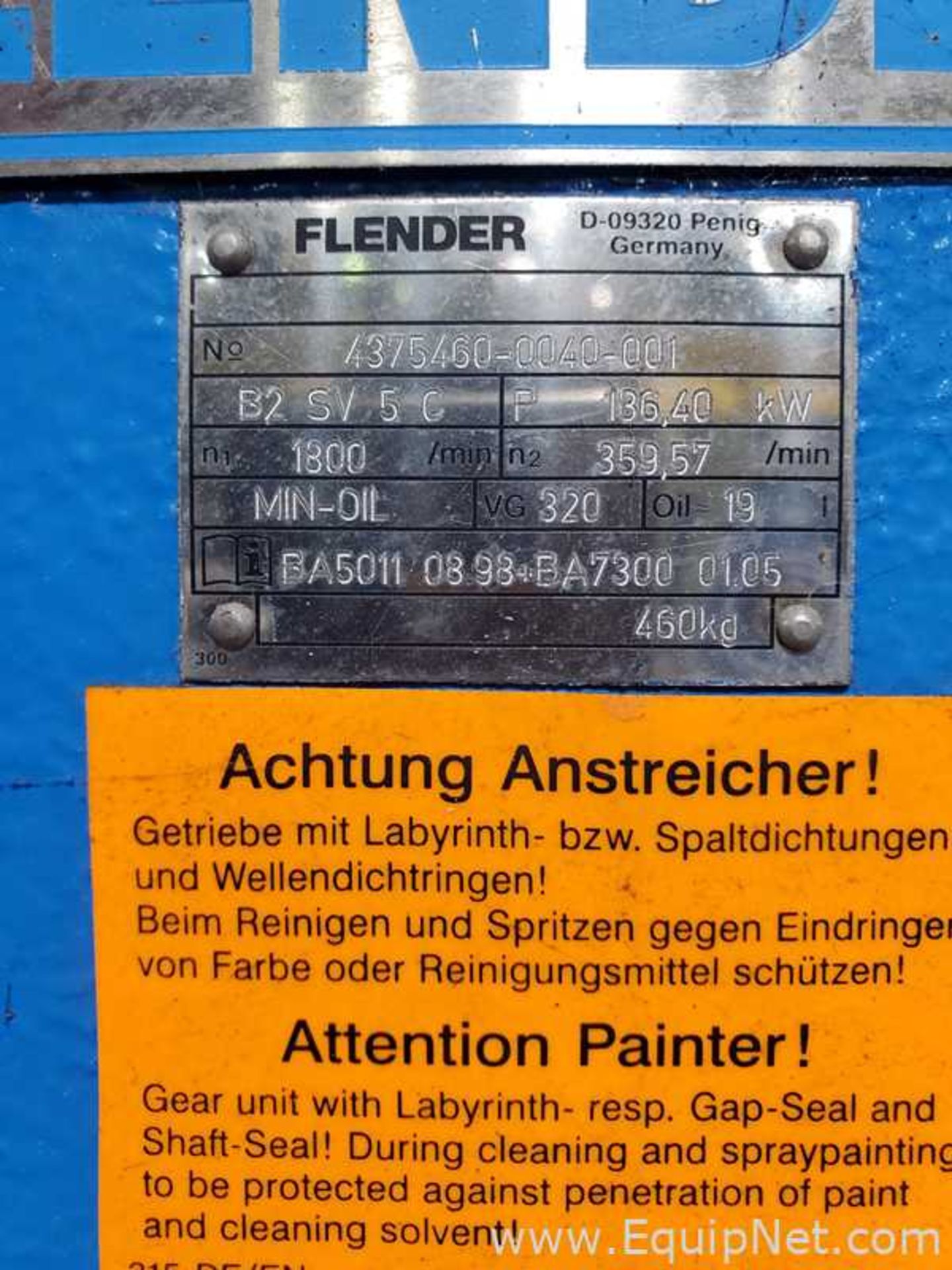 Lot of 2 Flender Gear Boxes for Proquip Agitator - Image 3 of 5