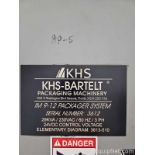 KHS Bartelt IM 9-12 Horizontal Form Fill Seal Machine