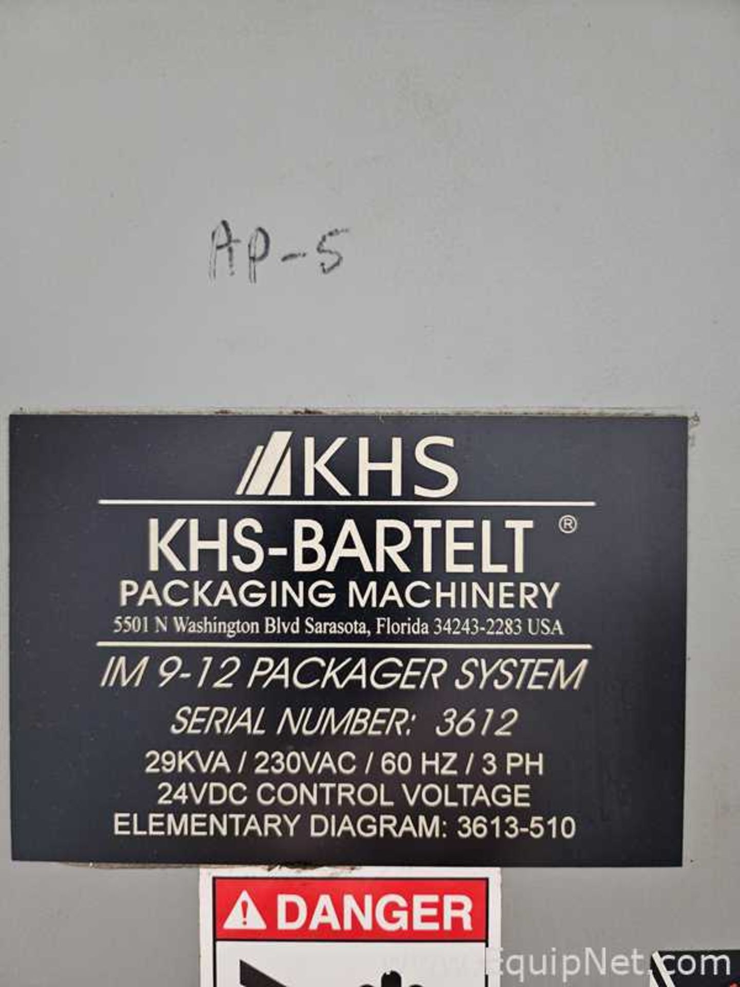 KHS Bartelt IM 9-12 Horizontal Form Fill Seal Machine