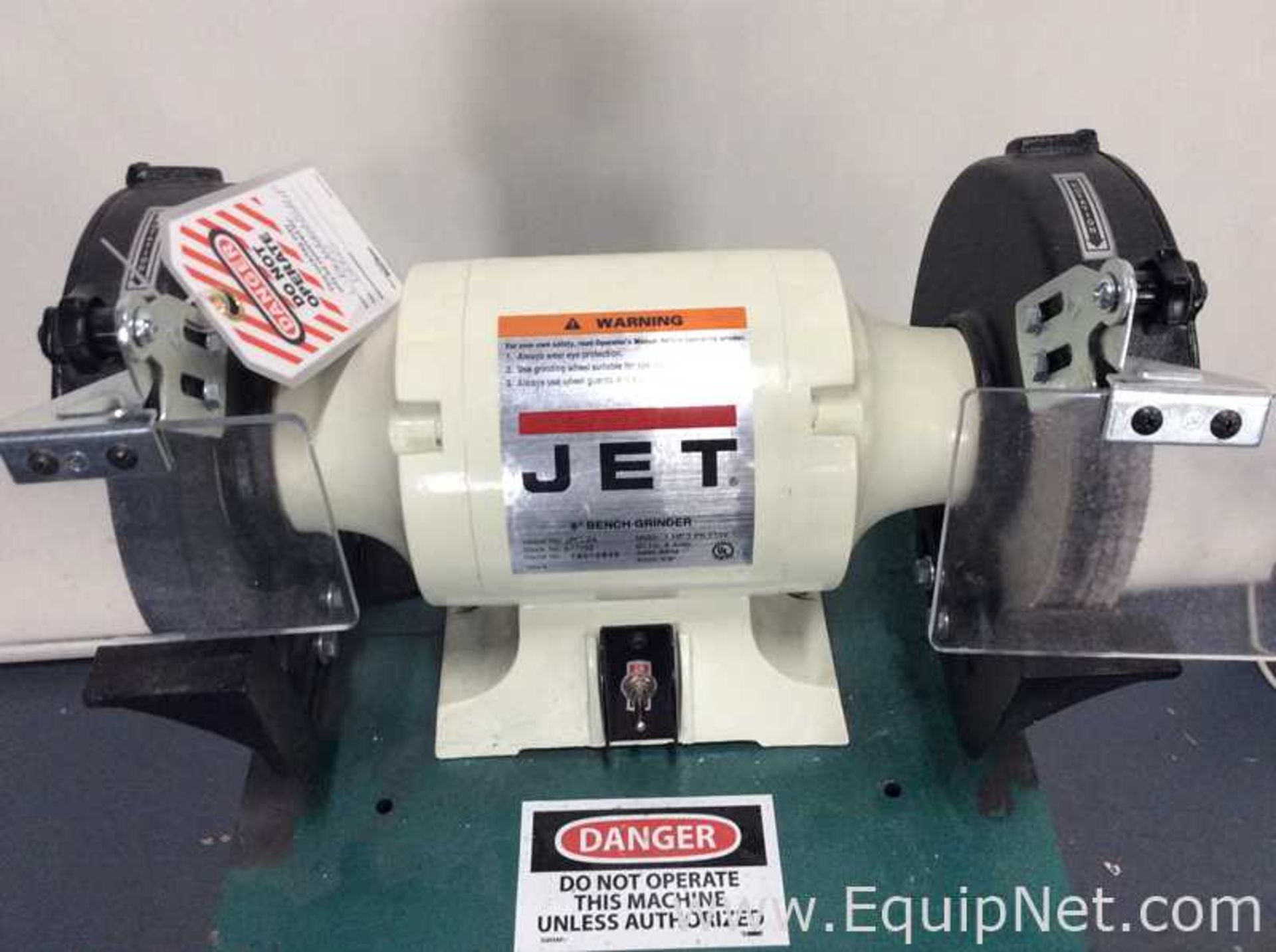 Jet JBG-8A Bench Grinder Mounted on Grizzly G0759 Cabinet - Image 2 of 5