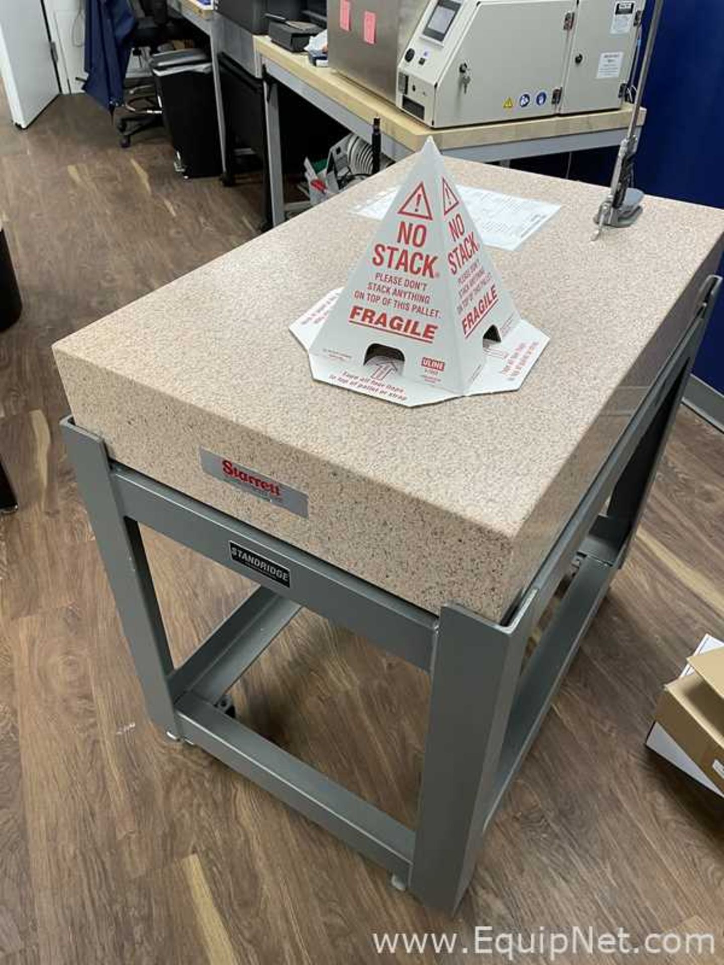Starrett Crystal Pink Granite Inspection Surface Plate with Mobile Stand - Image 2 of 3