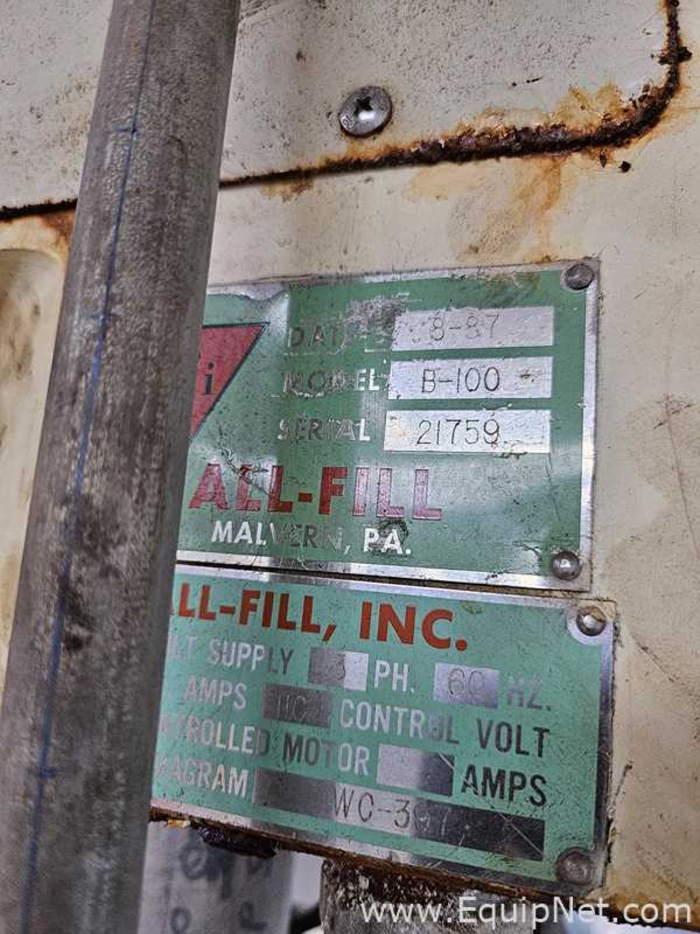 All Fill, Inc. B-100 Filler