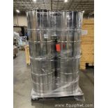 One Pallet of Eight ServoLift Stainless Steel Drums - Product Drums