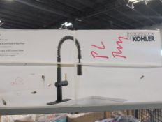 Kohler, CLARUS Matt Black kitchen faucet