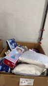 Undergarment, Elsa frozen American girl doll, pillow, chunky yarn, stainless steel scrubbers, OXO, k