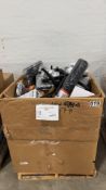 Chair bases, fan, bedding, gloves, rug, HDMI cables, Melissa and Doug products, musical popping B to