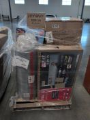 TCL 40 inch TV, Mickey and the roadster racers cruiser, luggage, rug, mattress, accent chair, counte
