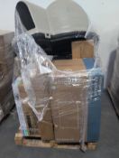 Fridge, onn tv stand, igloo dog house, saluspa, l shaped desk, and more