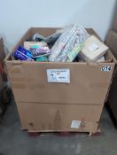 Bamboo sheets queen multiple, sleepovers, books, Mom cozy breast pump, rug, ￼ kids toys, clips, chin