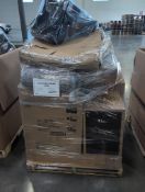 CAPOTE chair, Coleman Sicily smart air jet spa, rug pad, insignia fire TV 32 inch, shark matrix plus