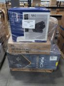 puffy monarch rolled mattress, chicco fit360 cleartex car seat, sanus super slim￼, full motion, TV,