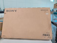 Sony Bravia FW43 TV not tested