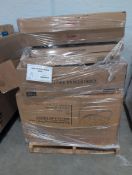 Kids electric scooter, round rocking chair, miscellaneous furniture, microwave, & More