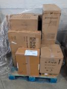 Island retreat, SIHOO chair, food warmer, cat litter box, fire insignia TV, snow JOE snowblower, RC