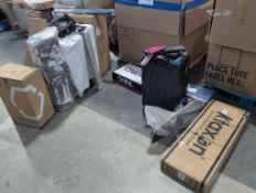 ￼ Samsonite luggage, hatchets, MARUCCI baseball bat, SOLGAARD luggage, cobra golf bag, O'Neill, KTAX