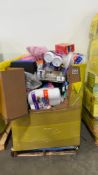 Big box store in a box, bird feed, dawn power wash, Febreze is plug-in, plates, chair, clothing, coo