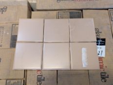 glazed ceramic tile, matte fawn