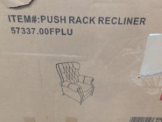 Push back recliner, pet bathtub