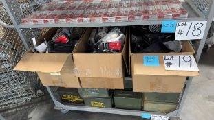 Shelf of miscellaneous gun accessories