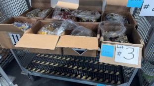 Shelf of miscellaneous ammo corn 20 gauge shotgun, 12 gauge shotgun, 44 mag, & More