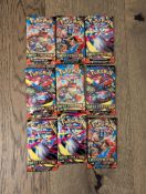 (9) Pokemon Mega Evolution booster packs