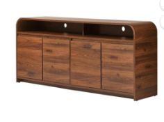 Shed piece, storage shed another box, Juliette curb TV stand, miscellaneous furniture, and