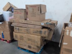 Trampoline pieces, not complete, miscellaneous furniture, door panel, & More