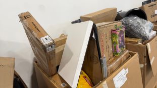 Fireplace insert, wicked toy, tidy cat, vibration plate, art, makeup mirror, & More