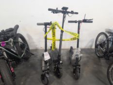 Three scooters