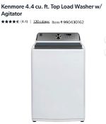 KENMORE top load washer