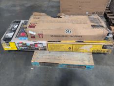 Shelving, four-tier industrial strength storage rack