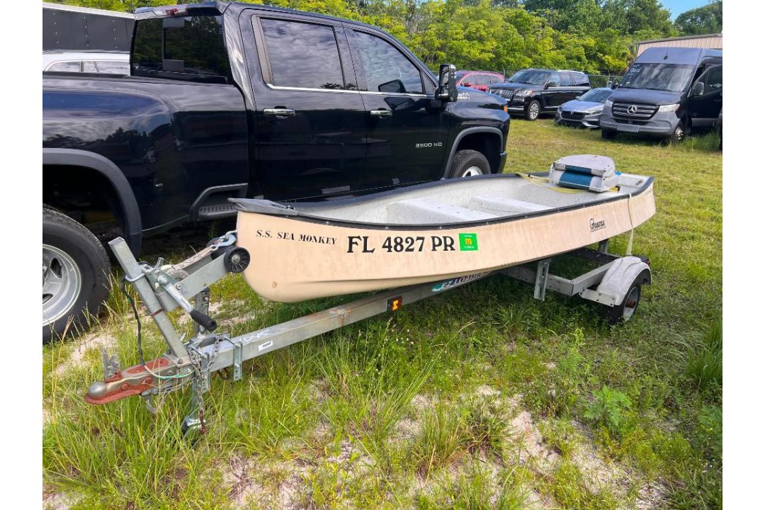 Gheenoe (12') with Shorelander Easy Loader Trailer - VIN# GHE844243212 - Image 1 of 21