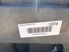 storage containers & contents & a hand truck