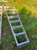 Werner fiberglass A-frame ladder-6'