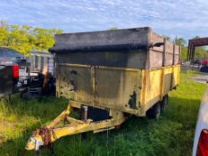 Dual Axle Dump Trailer with contents