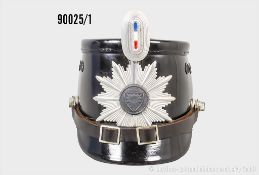 Kiel Tschako Polizei, komplett mit Emblem, Sturmriemen und Feldzeichen, ...