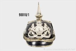 Bayern Pickelhaube für Polizei, komplett mit Spitze, ohne Doppellöcher, ...