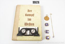Konv. beschädigtes Raumbildalbum mit Bildbetrachter, auf Vollständigkeit nicht ...