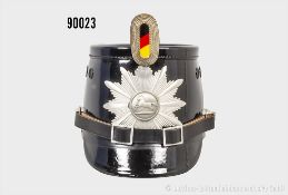 Niedersachsen Tschako Polizei, komplett mit Emblem, Sturmriemen und Feldzeichen, ...