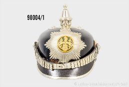 Sachsen Stadt Zittau Pickelhaube für Stadt-Polizei um 1918, komplett mit Spitze, ohne ...