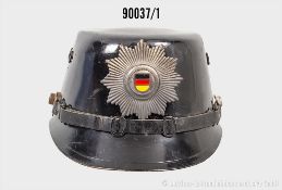 DDR Tschako Polizei (bis 1954), Emblem, Sturmriemen, Lederinnenfutter, Größe 56, ...