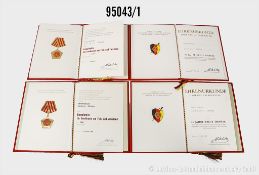 aus dem Nachlass eines Oberstleutnants der Staatssicherheit der DDR, Urkunden teilw. ...