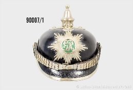Sachsen Pickelhaube für Polizei, komplett mit Spitze, ohne Doppellöcher, ...