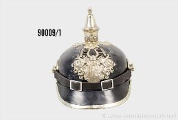 Sachsen Stadt Chemnitz Pickelhaube für Kommunalpolizei, komplett mit Spitze, ohne ...
