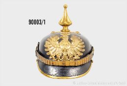 Preußen Pickelhaube für Polizei-Offiziere, komplett mit Spitze, ohne Doppellöcher, ...